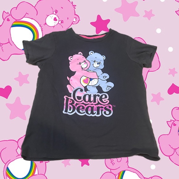 Care Bears Tops - Care Bears Baby Tee shirt T-Shirt graphic glitter cute y2k 100% cotton